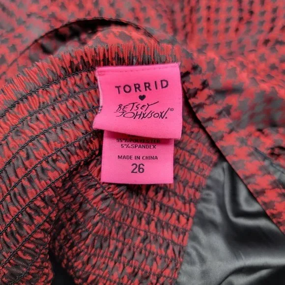 Torrid Red and Black Ruffled Mini Dress - Picture 3 of 3